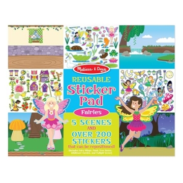 Melissa & Doug Reusable Sticker Pad: Fairies with 200 Stickers