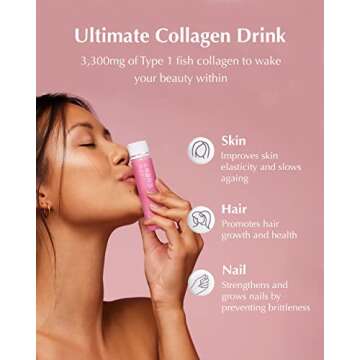VITALBEAUTIE Super Collagen (Original, 10 Servings) - Skin, Hair & Nails Support by AMOREPACIFIC. Liquid FishCollagen Peptides 3,300mg, Advanced Formula.