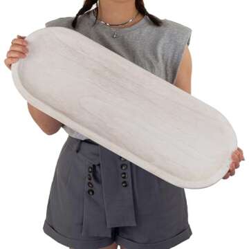 Hanobe Decorative Bowl - Handcrafted Wooden Centerpiece