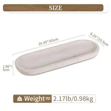 Hanobe Decorative Bowl - Handcrafted Wooden Centerpiece