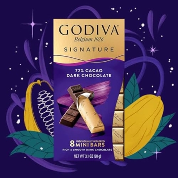 Godiva 72% Dark Chocolate Mini Bars for All Occasions
