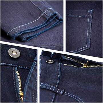 LOWLA Colombian Push Up Slim Fit High Waisted Skinny Jeans for Women Butt Lift Pantalones de Mujer Colombianos Levanta Cola Blue 2