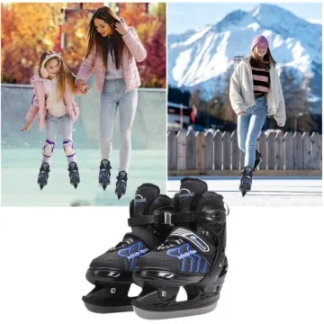 Adjustable Ice Skates for Boys Girls and Beginners