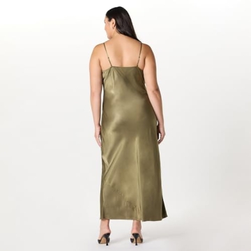 Shop The Drop Women’s Lana Maxi Slip Dress in Bronze Olive