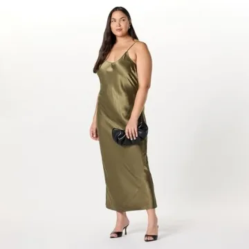 Shop The Drop Women’s Lana Maxi Slip Dress in Bronze Olive