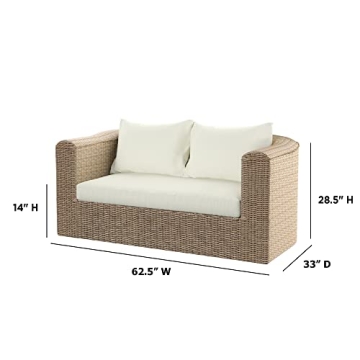 Stylish TK Classics Loveseat with Cushions for Outdoors
