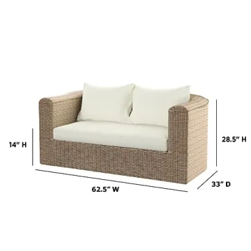 Stylish TK Classics Loveseat with Cushions for Outdoors