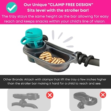 Universal Stroller Snack Tray | Flexible and Durable Design