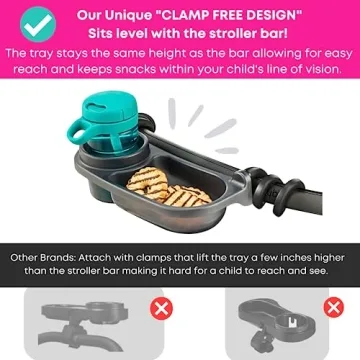 Universal Stroller Snack Tray | Flexible and Durable Design