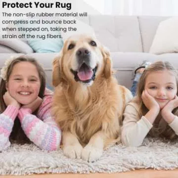 DABLINE 80" x 80" Non Slip Rug Pad for Tufting and Rug Making, Thick and Grippy Backing Fabric