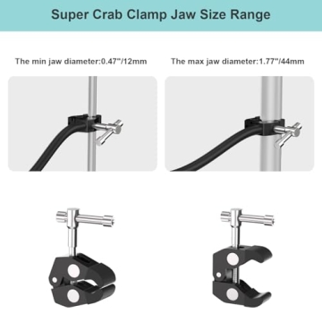 Mippko Gooseneck Microphone Stand with Super Crab Clamp