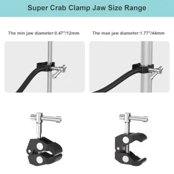 Mippko Gooseneck Microphone Stand with Super Crab Clamp