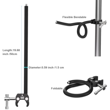 Mippko Gooseneck Microphone Stand with Super Crab Clamp