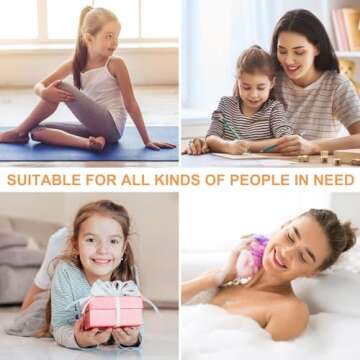 100 Pcs Thick Seamless Tan Hair Ties, Ponytail Holders Hair Accessories No Damage for Thick Hair, Valentine's Day Gifts (Light Blonde Colors)