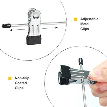 TOPIA HANGER 4 Tier Metal Skirt Hangers for Space Saving