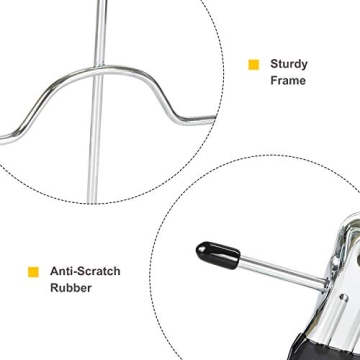 TOPIA HANGER 4 Tier Metal Skirt Hangers for Space Saving