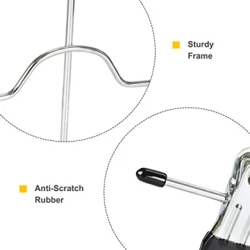 TOPIA HANGER 4 Tier Metal Skirt Hangers for Space Saving