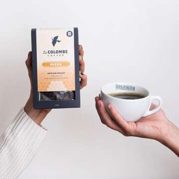 La Colombe Nizza Medium Roast Whole Bean Coffee - Notes of Milk Chocolate, Nuts & Brownie with Honey...