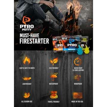 Phone Skope PYRO Putty - The Ultimate Survival Fire Starter