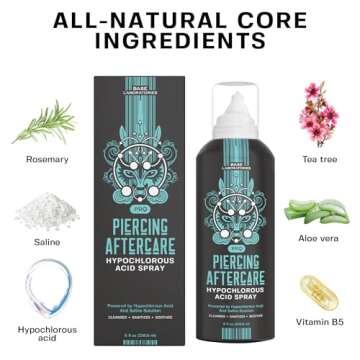 Hypochlorous Acid Spray for Fast Piercing Healing