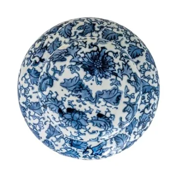 Blue White Ceramic Ginger Jar Elegant Home Decor