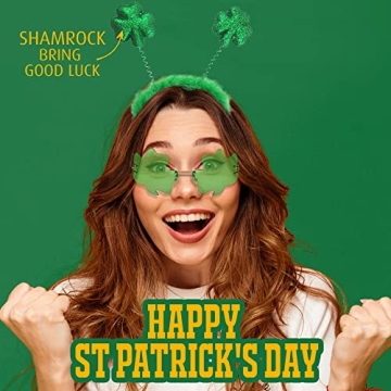 SunnyPro Shamrock Headbands for St. Patrick’s Day Fun