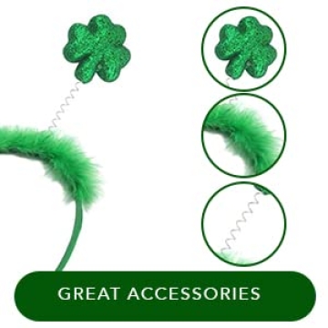 SunnyPro Shamrock Headbands for St. Patrick’s Day Fun