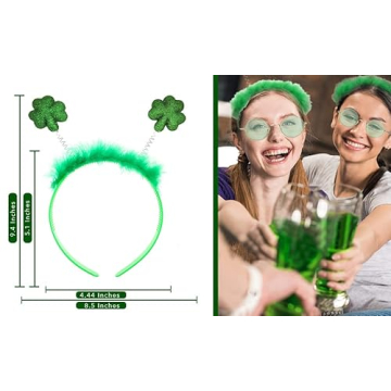 SunnyPro Shamrock Headbands for St. Patrick’s Day Fun