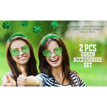 SunnyPro Shamrock Headbands for St. Patrick’s Day Fun