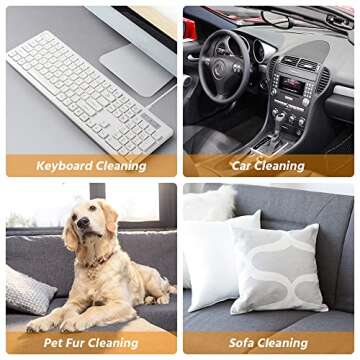 YKSINX Mini Handheld Vacuum Cordless, Keyboard Vacuum Cleaner, Rechargeable Computer Cleaner for Cle...