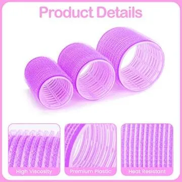 Hair Rollers, Self Grip Hair Curlers for Long Hair, 28Pcs Large Hair Roller Sets with Colored Clips,...