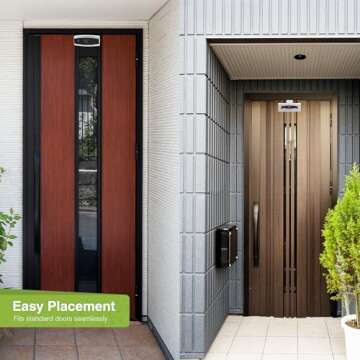 Remo+ DoorCam 3 Over-The-Door Wireless Security Camera, 3-Day Rolling Video Storage with No Subscrip...