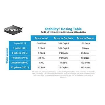 Seachem Stability Fish Tank Stabilizer - For Freshwater and Marine Aquariums, 16.9 Fl Oz (Pack of 1)