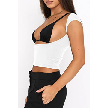 Trendy Queen Backless Crop Top for Stylish Summer Looks