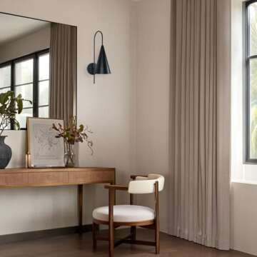 Modern Conical Metal Shade Wall Sconce Light, Industrial Gooseneck Wall Light Fixtures, Indoor Wall Mounted Lamp for Bedside Bedroom Living Room Hallway Study Room (Black)