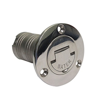 Highmoor 38mm Boat Deck Fill/Filler with Keyless Cap 1-1/2" Water Marine 316 Stainless Steel Hardwar...