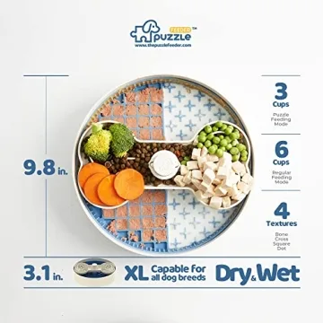 Puzzle Feeder Slow Feeder Dog Bowl for Healthy Eating