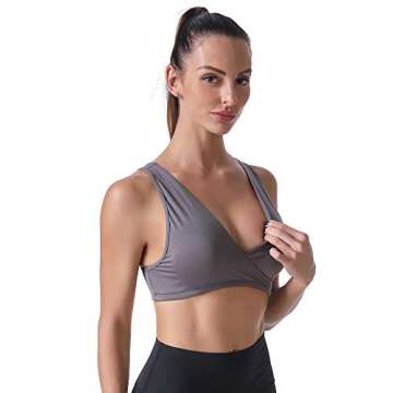 Sunzel Wire Free Maternity Nursing Bras for Breastfeeding