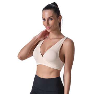 Sunzel Wire Free Maternity Nursing Bras for Breastfeeding