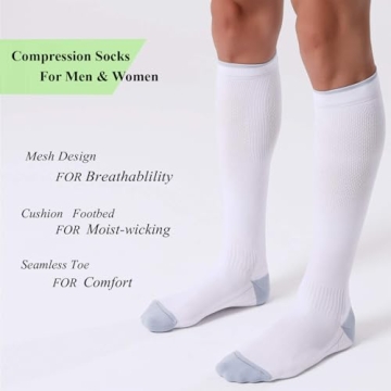 FITRELL Compression Socks for Travel & Sports 20-30mmHg