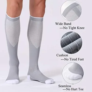 FITRELL Compression Socks for Travel & Sports 20-30mmHg