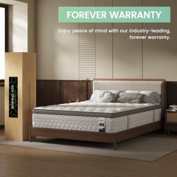 SLEEP100 Queen 12 Inch Hybrid Mattress for Deep Sleep
