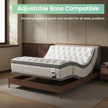 SLEEP100 Queen 12 Inch Hybrid Mattress for Deep Sleep