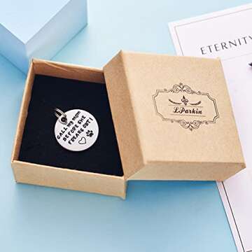 Call My Mom Before She Freaks Out! - Unique Pet Id Tag - Dog Tag - Cat Tag (Small Keyring)