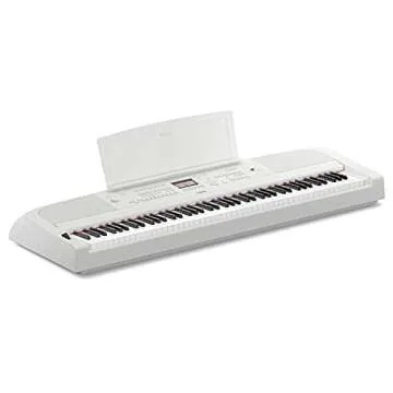 Yamaha DGX670WH 88-Key Weighted Digital Piano, White (Furniture Stand Sold Separately)