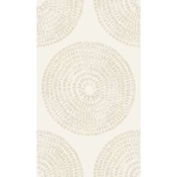 RoomMates RMK12231PLW Nikki Chu Taupe Medali Peel and Stick Wallpaper