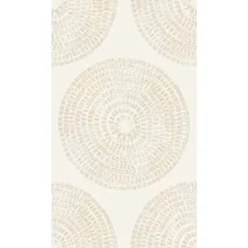 RoomMates RMK12231PLW Nikki Chu Taupe Medali Peel and Stick Wallpaper