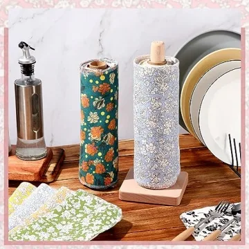 50 Pcs Reusable Paper Towels Cotton Eco-Friendly Kitchen Cloths
