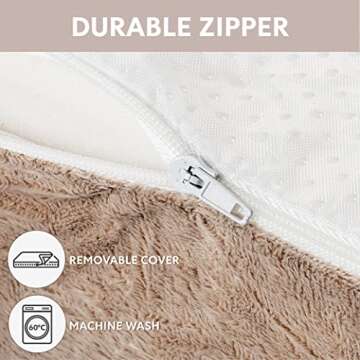 Memory Foam Dog Bed (High Density) - Orthopedic Dog Bed Insert for Large Dogs and Small, Medium, Extra Large Dogs - 5 Bed Sizes from Puppy to 100lbs Dog - Temperature Regulating Cooling Bed - L