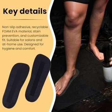 30 Pairs Spray Tan Feet Pads - Non-Slip & Hygienic